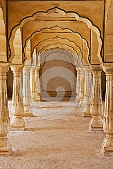 Amber Fort temple in Rajasthan Jaipur India