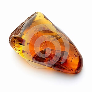 Amber gem with natural inclusions photo