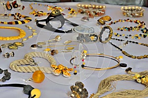 Amber jewelry in Gdansk