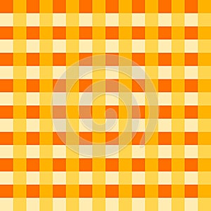 Amber tablecloth Vector. Traditional tablecloth pattern Vector. Amber color square pattern