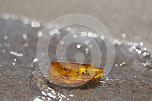 amber water sand baltic sea