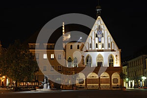 Amberg, old town-hall at night