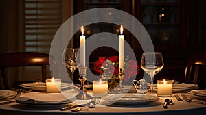 ambiance candle dinner