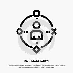 Ambient, User, Technology, Experience Line Icon Vector