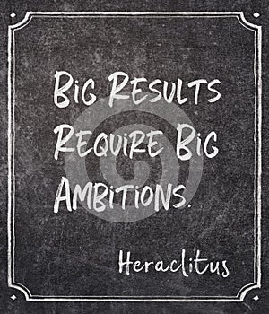 Ambitions Heraclitus quote photo