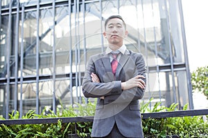 Ambitious Asian Business Person Standing