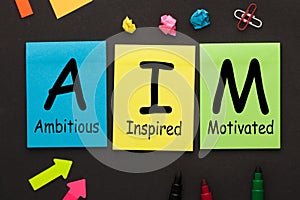 Ambitious Inspired Motivated AIM