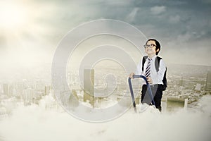 An ambitious little businessman photo