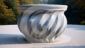 An ambivalent architectural column, AI generated image