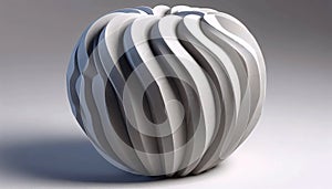 An ambivalent architectural column, AI generated image