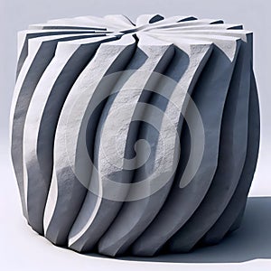 An ambivalent architectural column, AI generated image