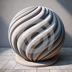 An ambivalent architectural column, AI generated image