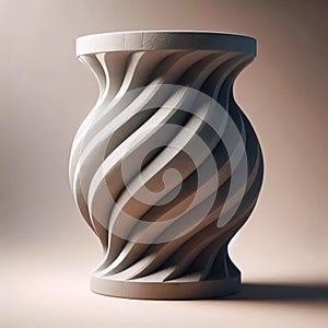 An ambivalent architectural column, AI generated image