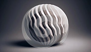 An ambivalent architectural column, AI generated image