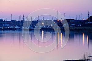 Amble Harbour at dawn