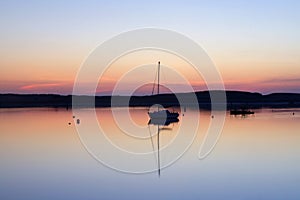 Amble Harbour at dawn