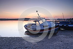 Amble Harbour at dawn