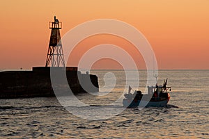 Amble Harbour at dawn