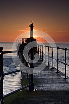 Amble Harbour at dawn