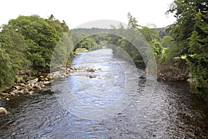 Ambling river Tay in Scotland