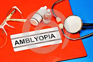 Amblyopia-reduced visual acuity.