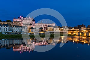 Amboise castle in the Loire Valley - France