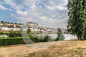 Amboise, France. Castle of Amboise on the banks of the Loire River