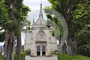 Amboise, Saint Hubert gothic chapel, Leonardo Da Vinci tomb in Loire Valley