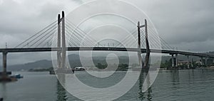 ambon red and white bridge