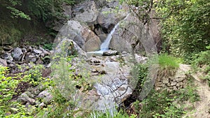Ambro river descending in a waterfall