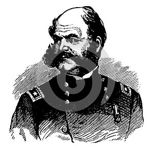 Ambrose Everett Burnside vintage illustration photo