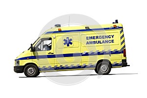 Ambulance van, emergency response photo