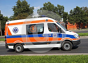 Ambulance in action