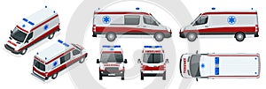 Ambulance Car. An emergency medical service, administering emergency care to those with acute medical problems.