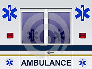 Ambulance car illustration