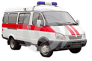 Ambulance car isolated