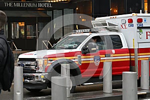 Ambulance car in Manhattan