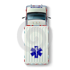 Ambulance Car Top View