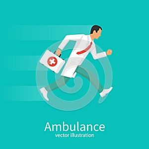 Ambulance concept vector