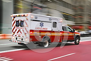 ambulance on emergency call