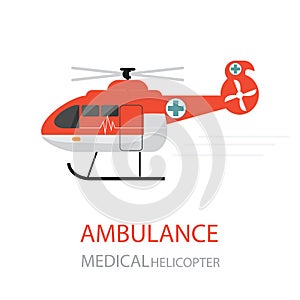 Ambulance helicopter emergency medical service.