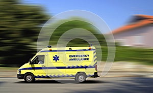 Ambulance at high speed