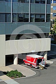 Ambulance at hospital