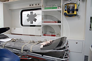 Ambulance interior