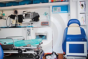 Ambulance interior