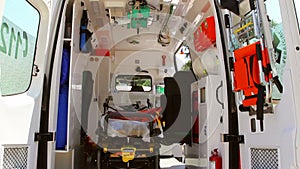 Ambulance interior
