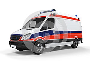 Ambulance Isolated