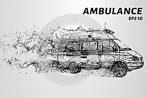 Ambulance of particles. Ambulance consists of circles and points