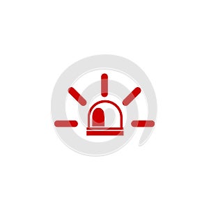 Ambulance siren icon and simple flat symbol for website,mobile,logo,app,UI