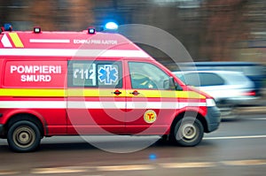 Ambulance in traffic